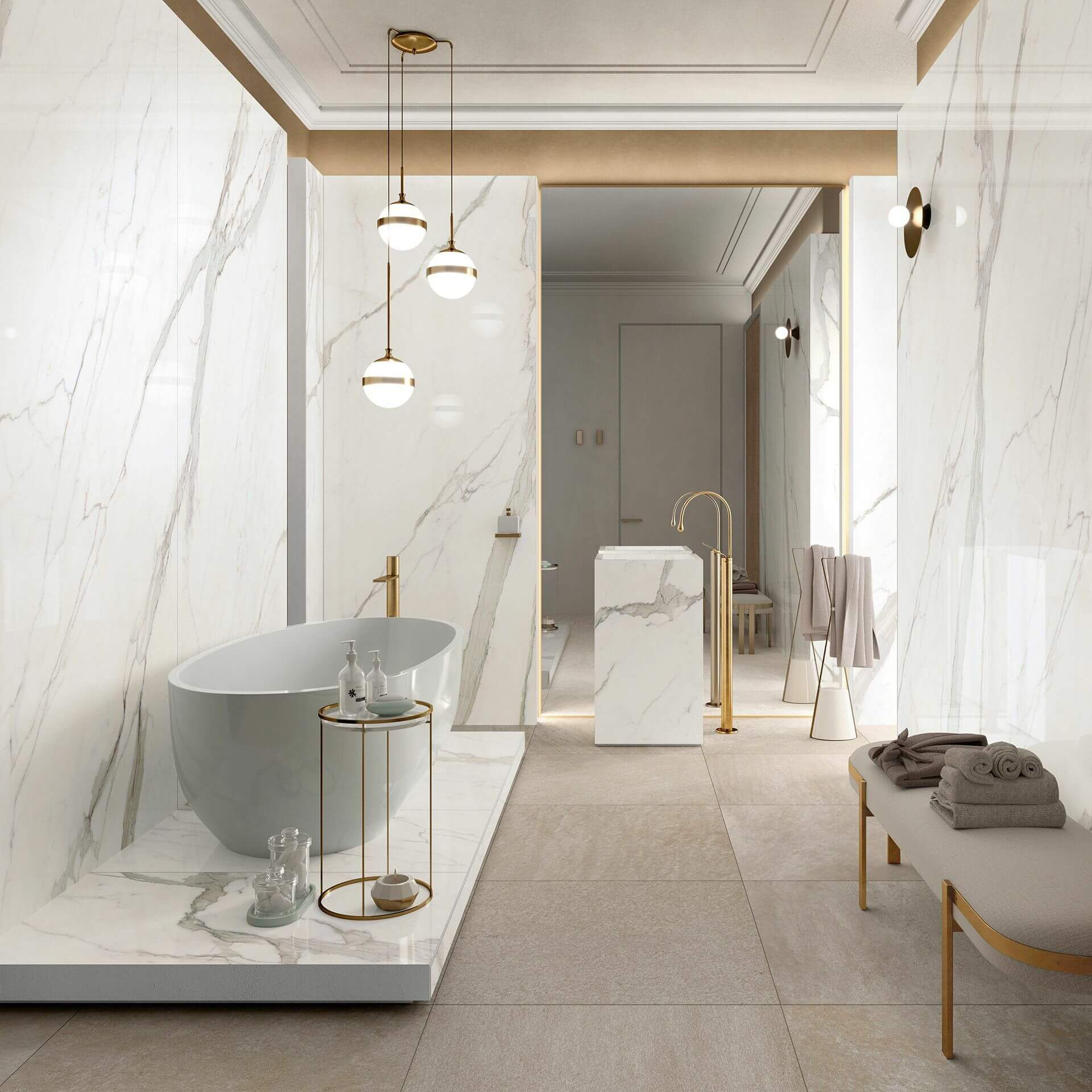 Salle de bain scandinave