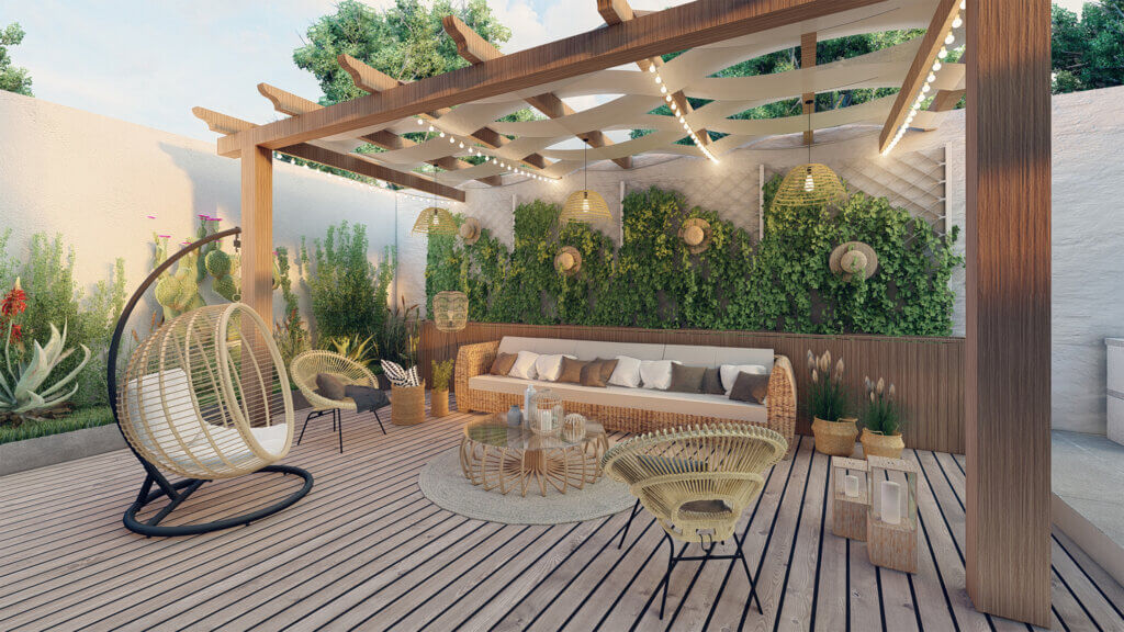 Création d'une terrasse en bois